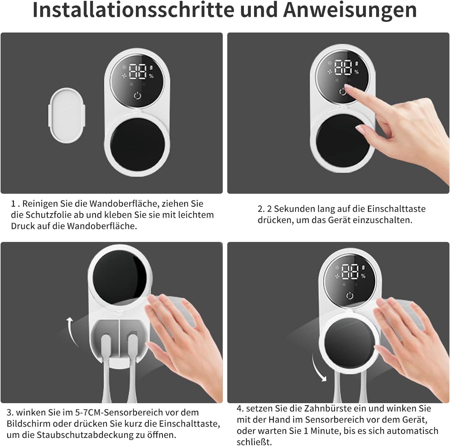 Hygiene Plus - Smarter UV-Zahnbürstensterilisator