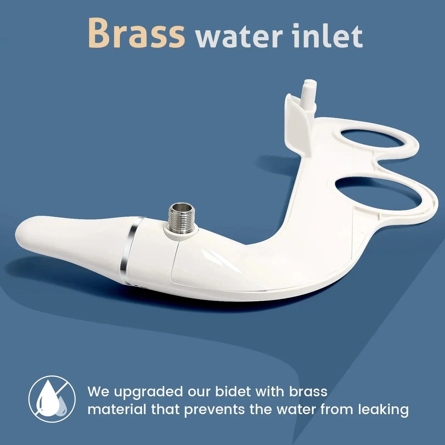 SAMODRA UltraSlim – Kompakte Bidet-Befestigung mit verstellbarem Wasserdruck und zwei Düsen für optimale Reinigung