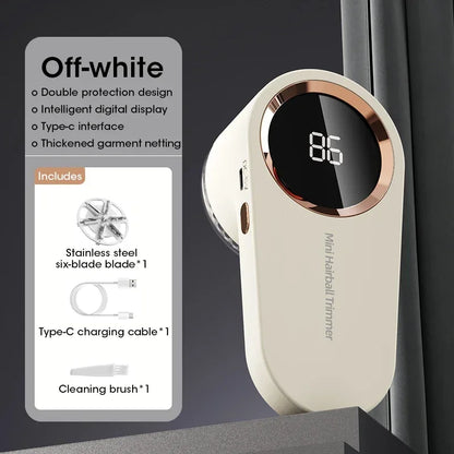 PerfectLint – Kabelloser Flusenentferner mit LED-Display und wiederaufladbarem Akku