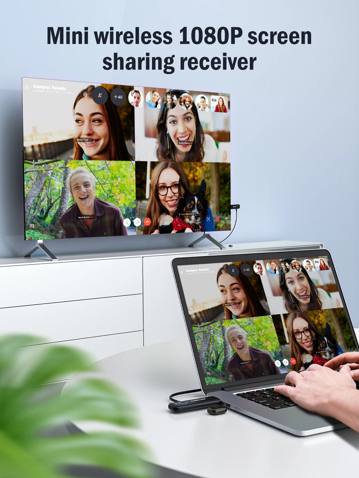 Lemorele 50M Wireless HDMI Magic: Dein 1080P Streaming-Held für Laptop, TV, Projektor & Monitor