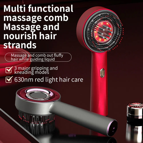 VibeBoost Pro – Elektrischer Vibrationsmassagekamm für Haarpflege und Wachstum