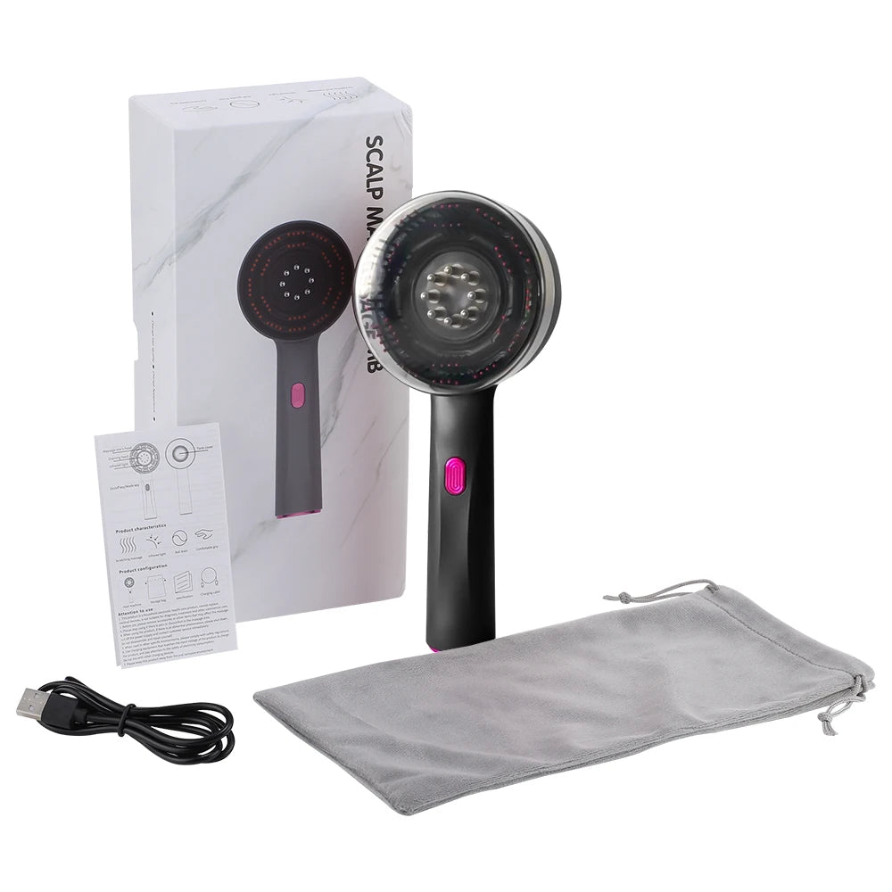 VibeBoost Pro – Elektrischer Vibrationsmassagekamm für Haarpflege und Wachstum