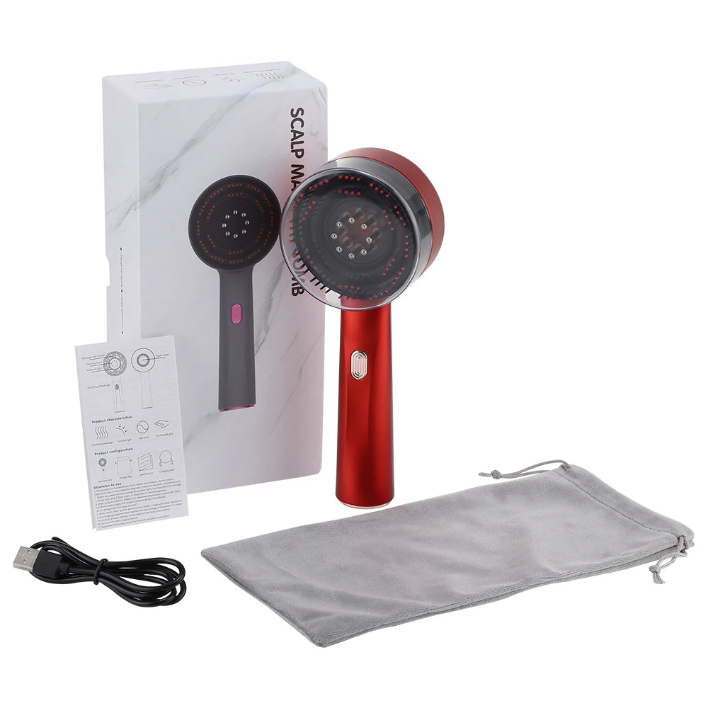 VibeBoost Pro – Elektrischer Vibrationsmassagekamm für Haarpflege und Wachstum