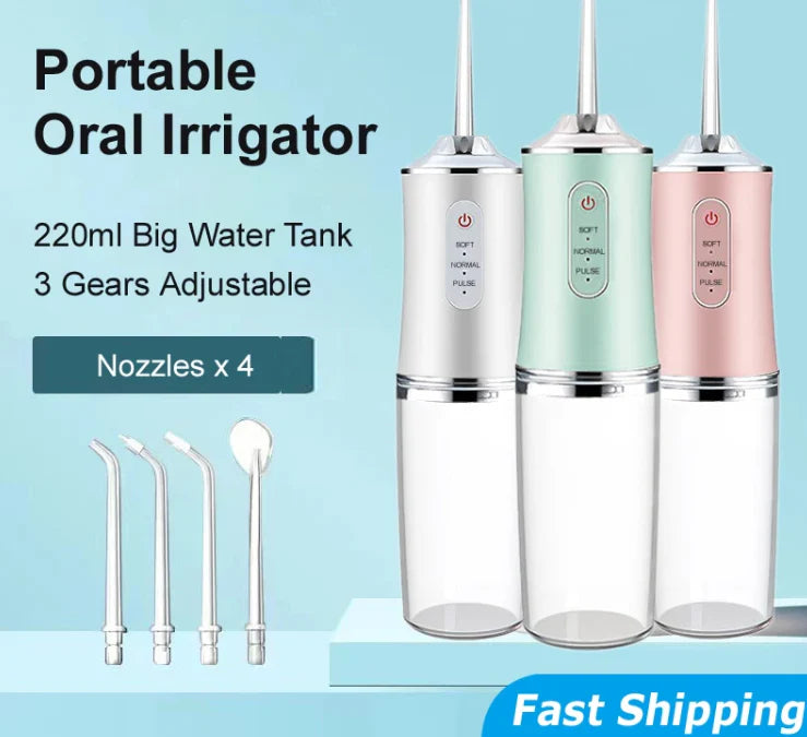 Clean Stream Pro – Wiederaufladbarer Wasserflosser für Tiefenreinigung